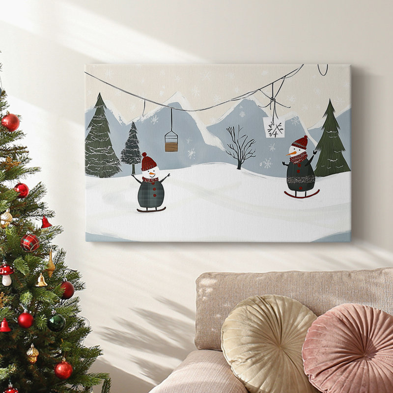 Christmas Holiday Arts - Toile tendue avec châssis XMA171382, H 24 po x l 36 po