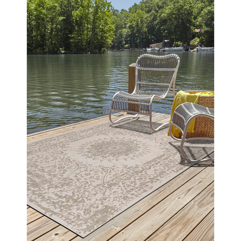 Tapis gris transitionnel Hintz, Rectangle 2 pi x 3 pi 1 po