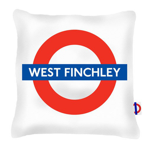 West Finchley Tube Station London Transport Cushion