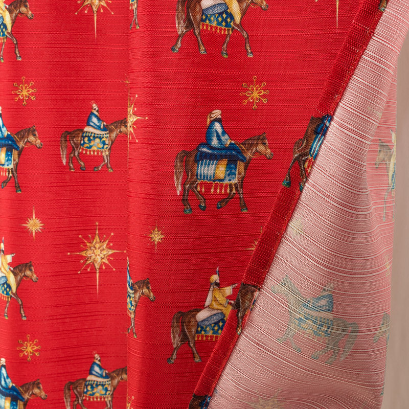 Rideau de cuisine de Noël Trois Rois