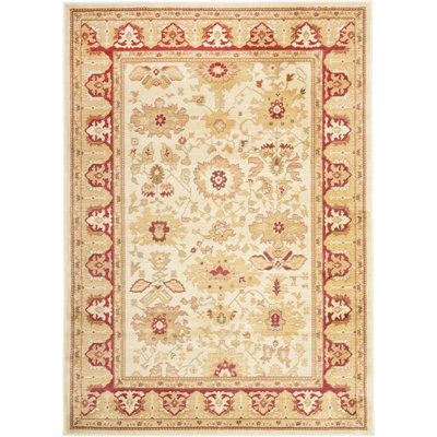 Tapis crème / rouge Dunbar