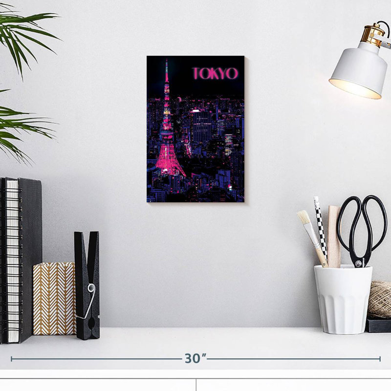 Sireci Neon Tokyo, 12" H x 8" W