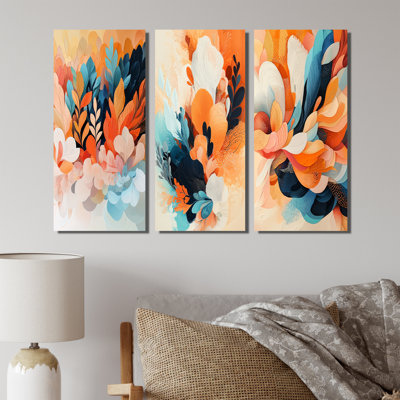 «Botanical Orange Plam Dream Fragments I», collection d'art mural Botanicals