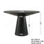 Table de salle à manger ronde 48 "Roundhill Furniture Rocco, ébène