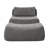 Phillips Oversized Bean Bag Chair with Ottoman & Waist Pillow-116789716