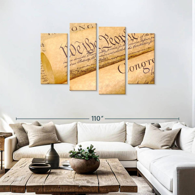 Keiri Declaration Of Independence Documents, 48" H x 75" W