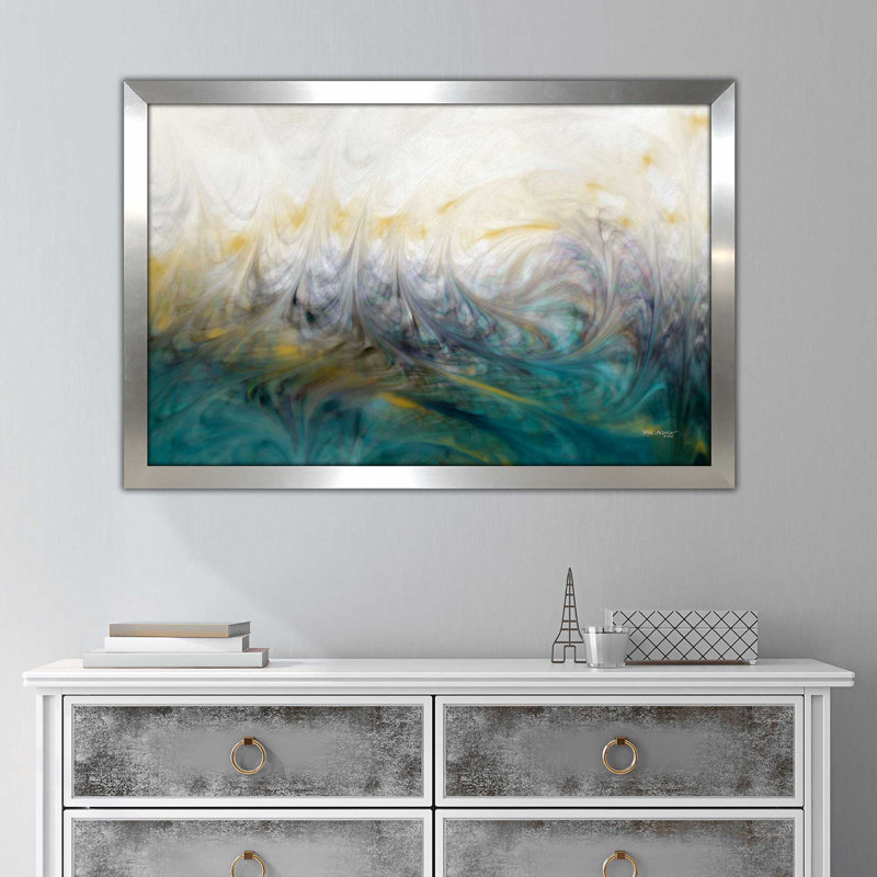 Psaume 91: 1 Our Secret Place - peinture, H 27,5 po x l 39,5 po x P 0,75 po, Encadrement argenté