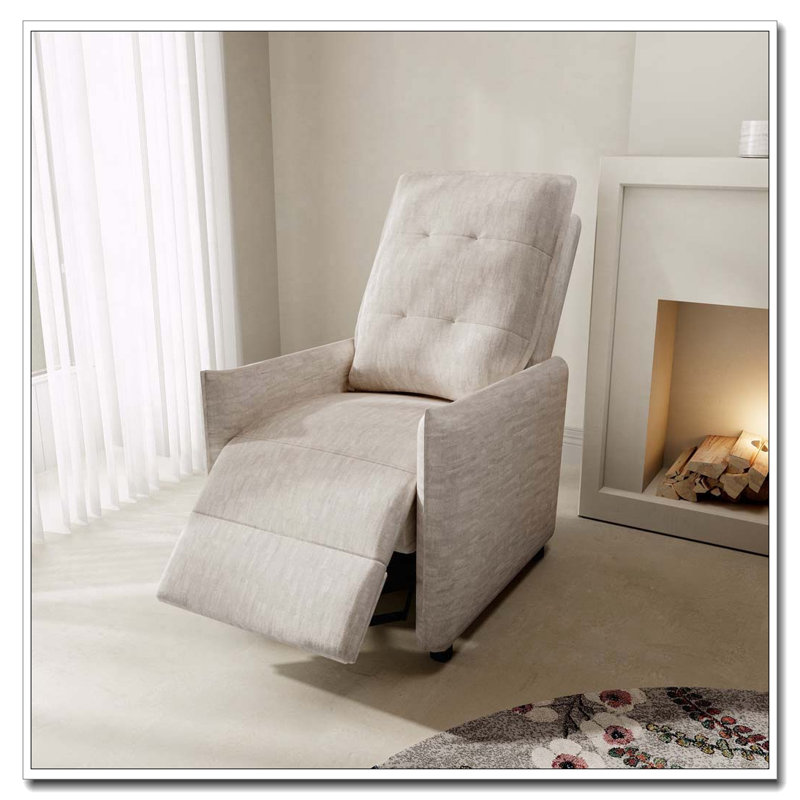 Fauteuil inclinable en chenille, Beige