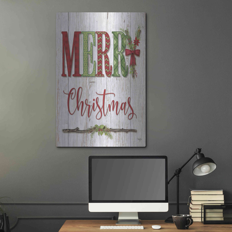 «Merry Christmas» par Mollie B, métal, H 36 po x l 24 po