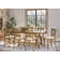Maxine - Person Extendable Solid Wood Solid Wood Top Trestle Dining Set