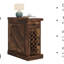 Table d'appoint Farmhouse avec abri de rangement, tiroir et armoire