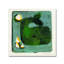 Art sur toile Berkley «Green Whale Monoprint»-21180109