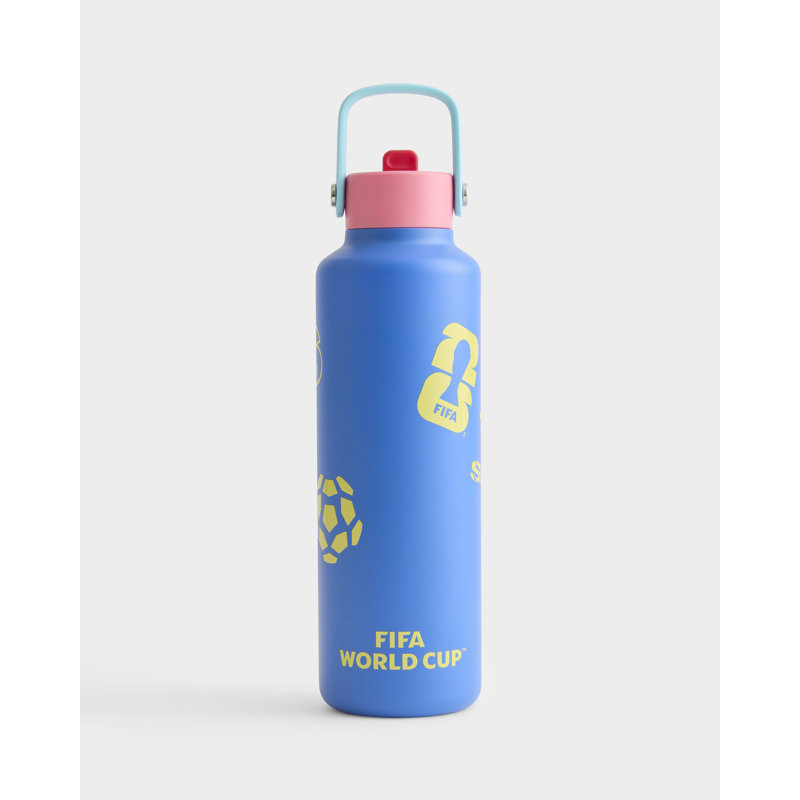 Bouteille d'eau en acier inoxydable Performance Drib 24 oz avec couvercle en paille silencieux et étanche - Édition 2026 de la Coupe du Monde de la Fifa