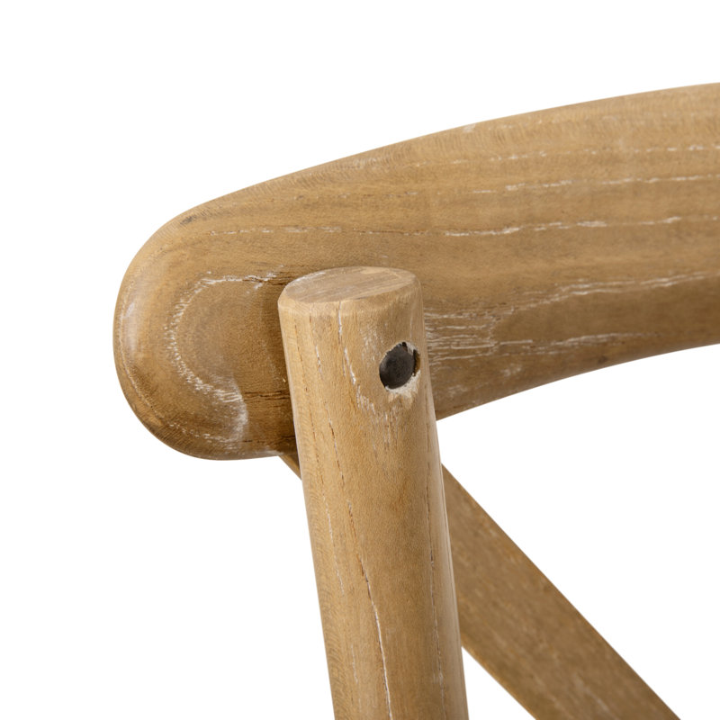 Chaise de bistro en bois Aroust, Grain du bois, 1