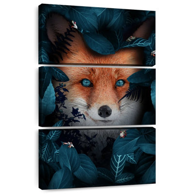 Renard roux aux yeux bleus Brampt