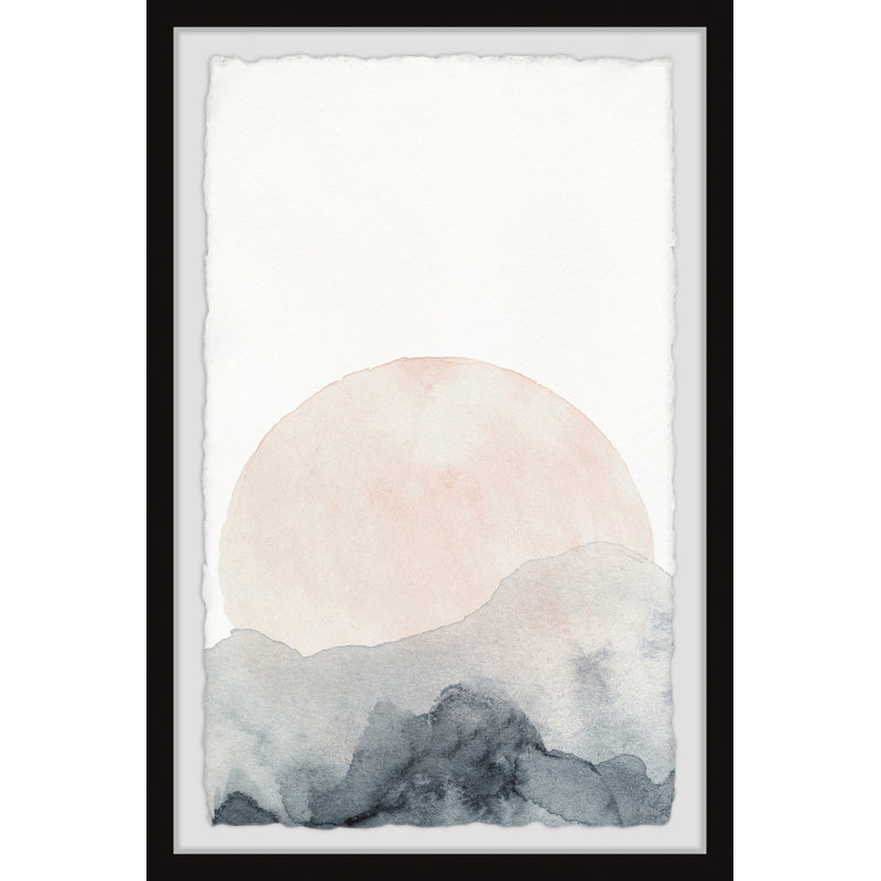 Almost Sunset - Single Picture Frame Painting, 45cm H x 38cm W x 3.81cm D