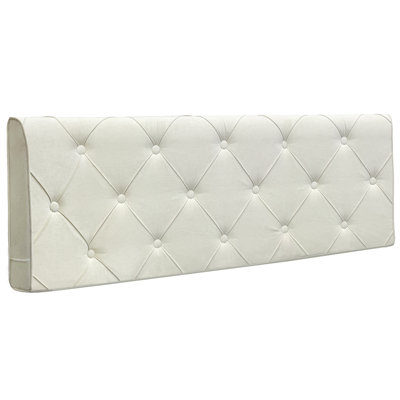 Diamond Lattice Suede Composite Upholstered Headboard Compression