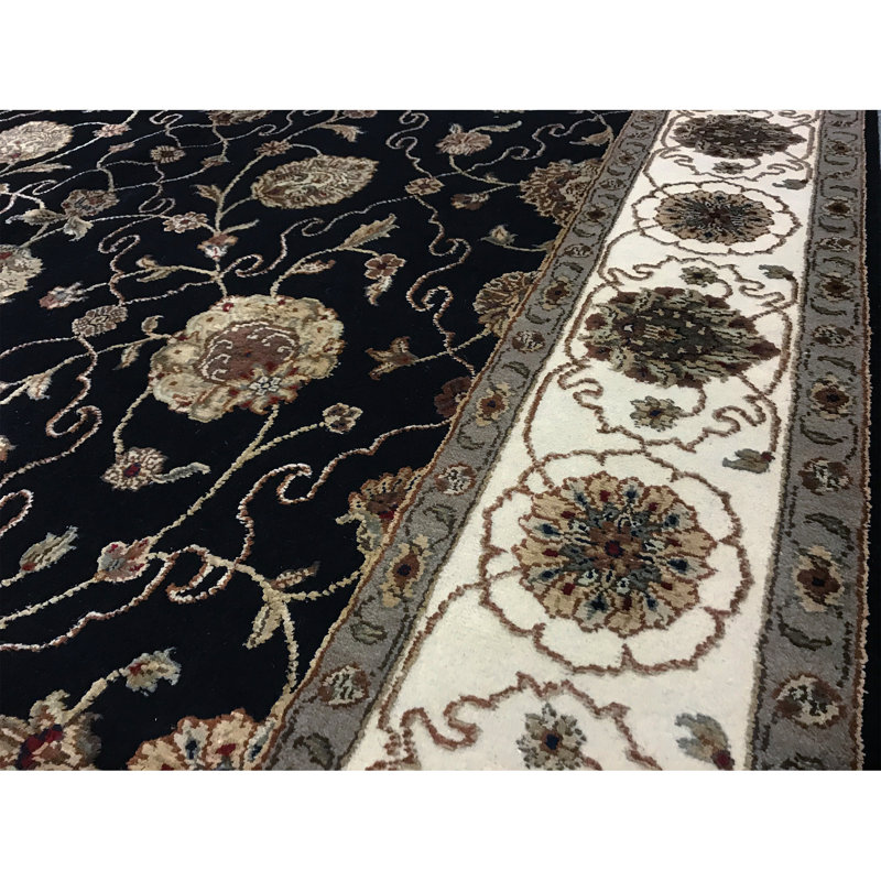 Handmade Silk and Wool Oriental Area Rug