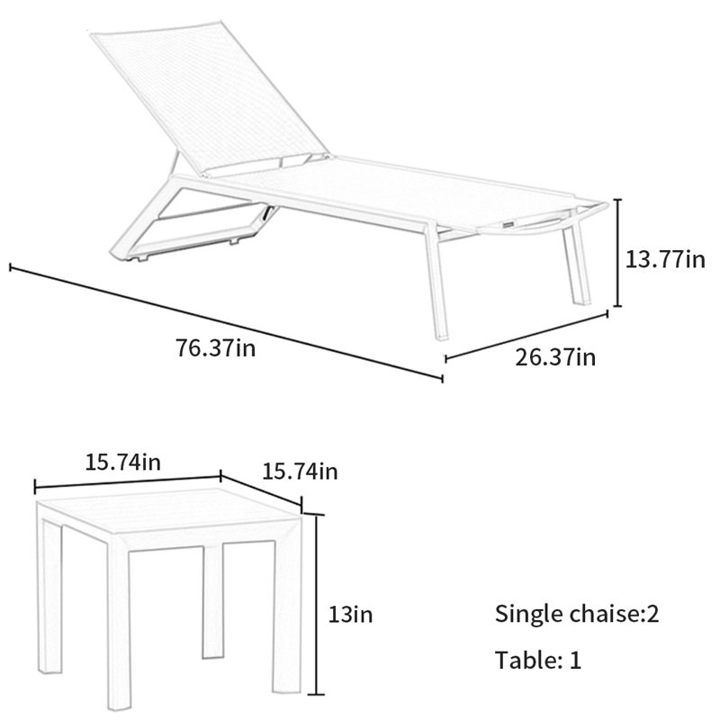 Outdoor Garden Courtyard Lounge Chair