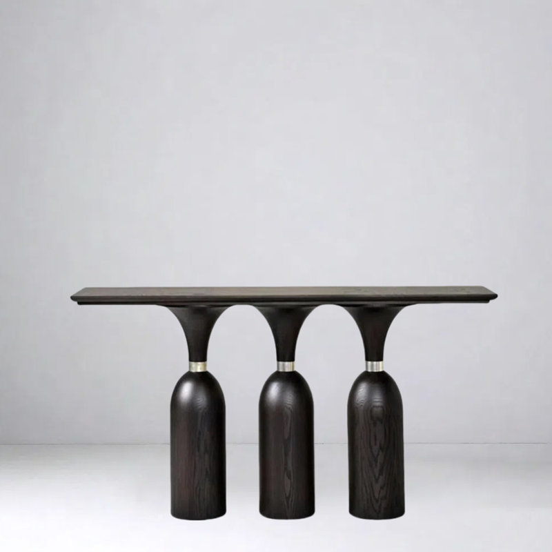 Vintage-Style Solid Wood Entryway Table, 33.5" H x 47.2" W x 15" D