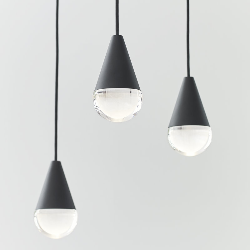Cupola 8 - Light LED Pendant, Nightshade Black