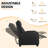 Recliner Chair PU Leather Recliner Sofa-1695736323