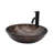 Bathroom Artistic Tempered Glass Vessel Bathroom Sink With Black Faucet And Pop-Up Drain-124471360-124471361
