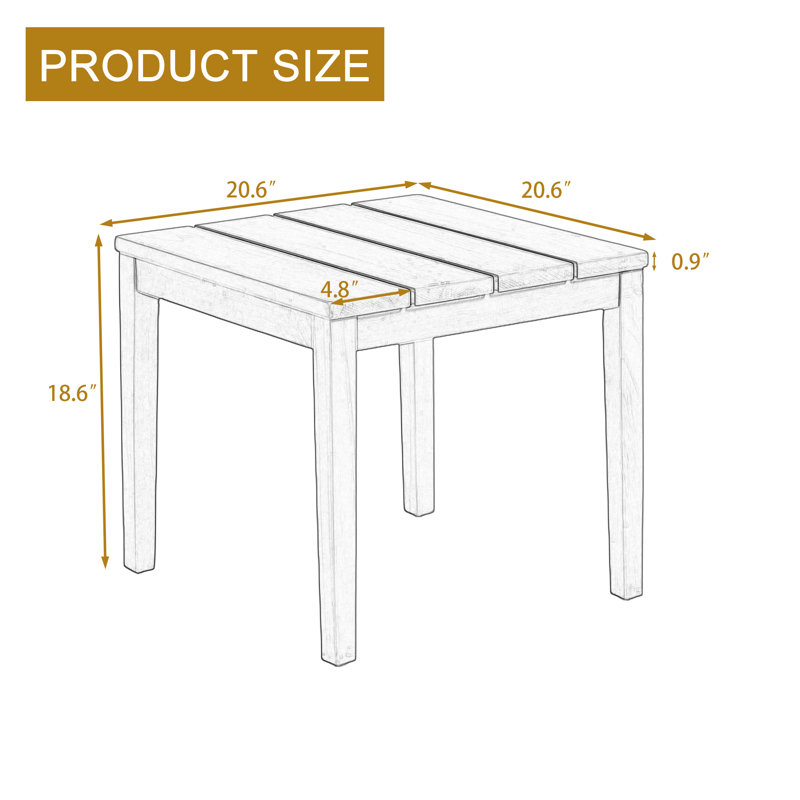 Table d'appoint Junco, Noir