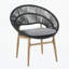 Chaise d'extérieur en osier, ensemble de 2-1467488610