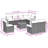  Garden Sofa Set Black