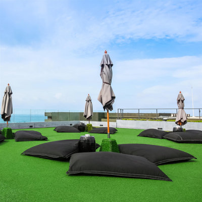 Dakota Fields Outdoor UV Resistant Artificial Grass Set of 2