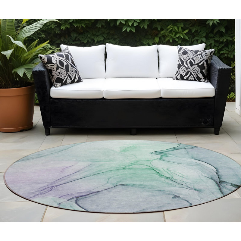 Tapis d'intérieur rond 8 po