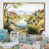 Toile avec cadre flottant or