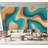 Premium Peel & Stick Wall Mural - Abstract Wavy Lines-1413855762