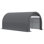 Abri de voiture portable 3 m x 4,8 m, en polyéthylène anti-UV, gris.