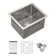 13'' L Undermount Single Bowl Stainless Steel Kitchen Sink