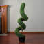 Arbre topiaire en spirale buis artificiel bicolore 56 "