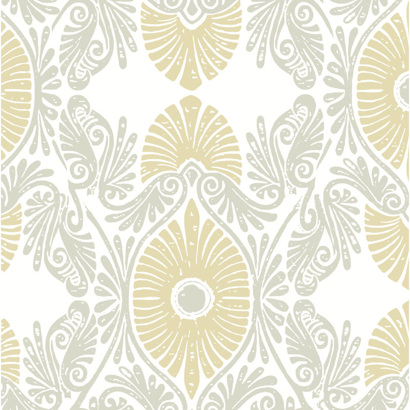 Rouleau de papier peint Gery, Jaune