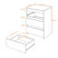 45cm W Manufactured Wood Bedside Table-1579950343