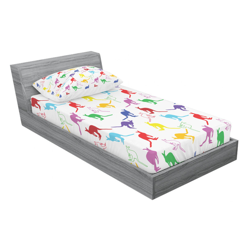 Microfiber Sheet Set, Twin Sheet Set with Fitted Sheet