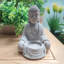 Ensemble de 2 bougies chauffe-plat statues de Bouddha en composite Bungalow Rose