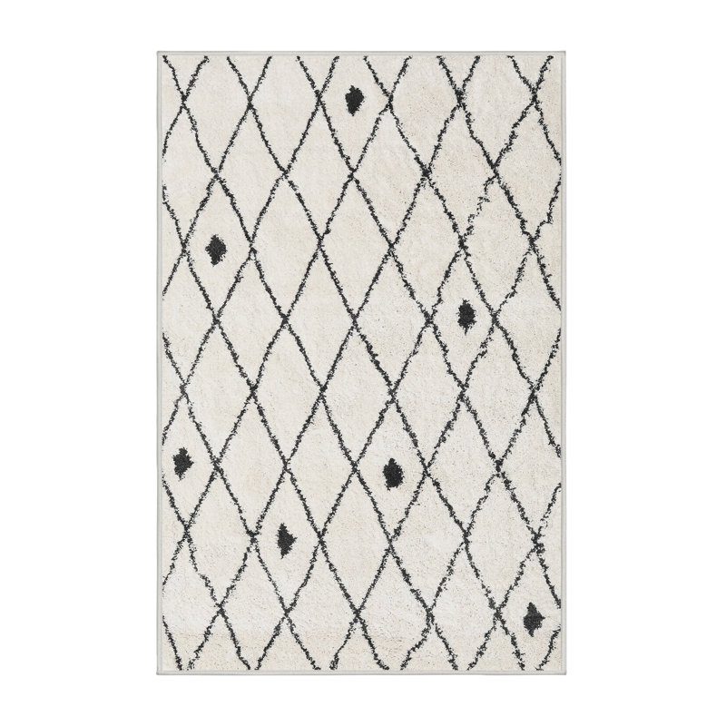 Geometric Indoor Rug, Rectangle 5' x 8'