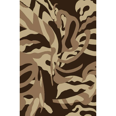 Tapis intérieur / extérieur brun Dossantos