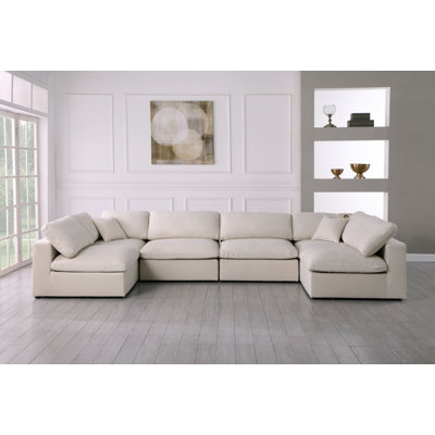 Jocqua Velvet U-Shaped Sectional Reversible