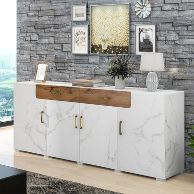 Akenside Unfinished TV Stand for TVs up to 88"