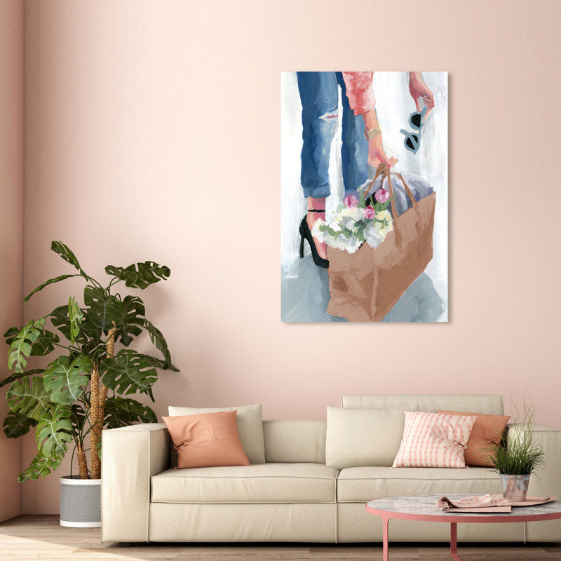 Spring Casual Fridays - peinture sur toile, Toile tendue, H 54 po x l 36 po