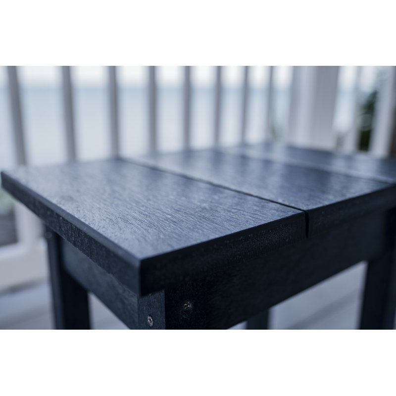 Table d'appoint en plastique Shay, Bleu marine atlantique