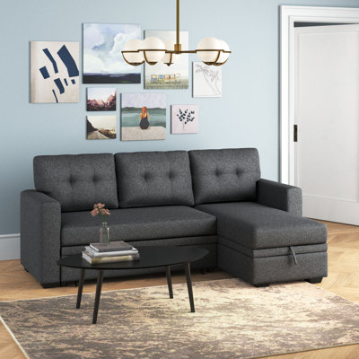 Minkley Upholstered L-Shaped Sectional Reversible