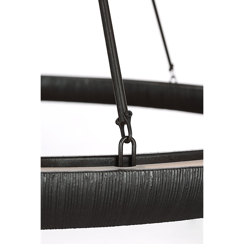 Kelly Wearstler 1 - Light LED Chandelier, Aged Iron, 35.75" H x 42" W x 42" D