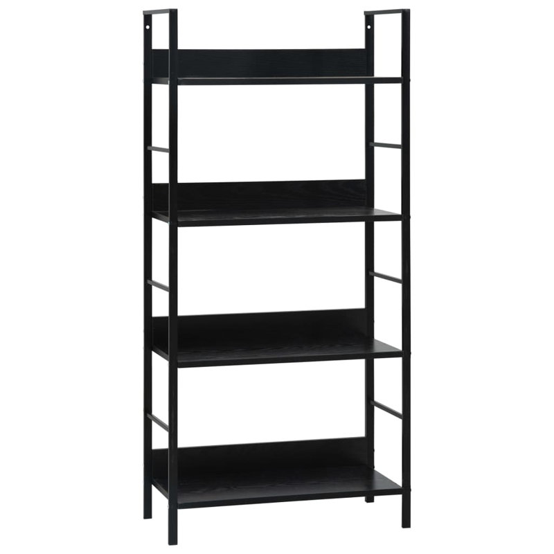 Bibliothèque Missoula, Noir, (4 tablettes) H 49 po x l 10,9 po x P 23,6 po